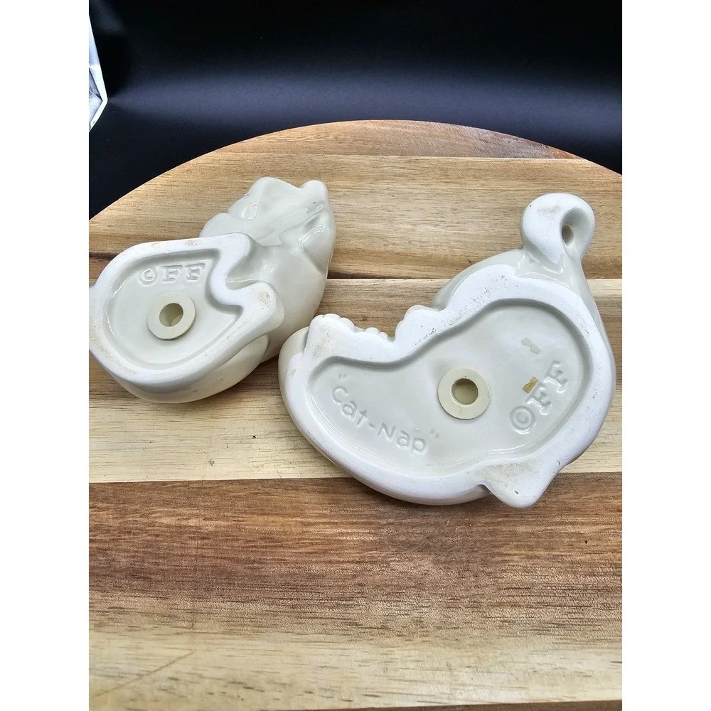 Vintage Fitz & Floyd Cat Nap Nesting Cats Pair Of Salt & Pepper Shakers